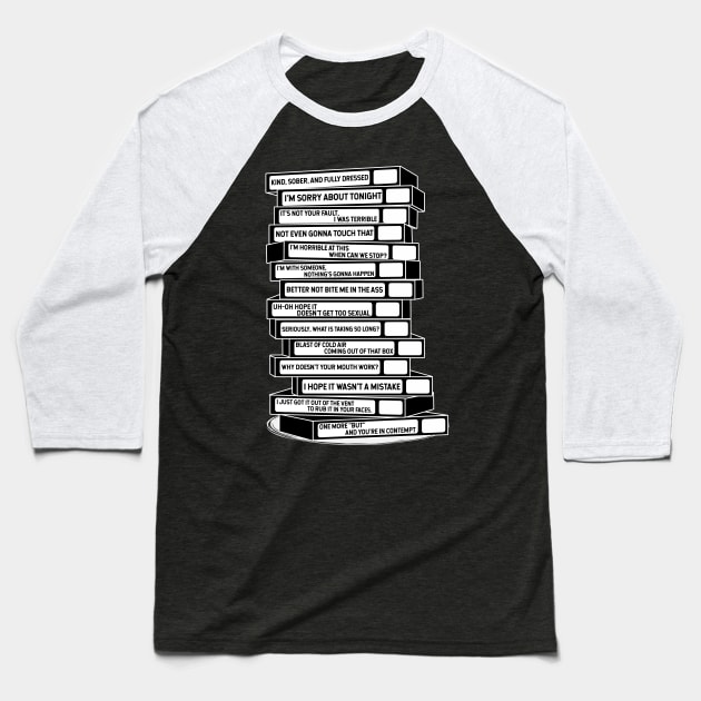 Jake Peralta Sex Tapes Baseball T-Shirt by KsuAnn